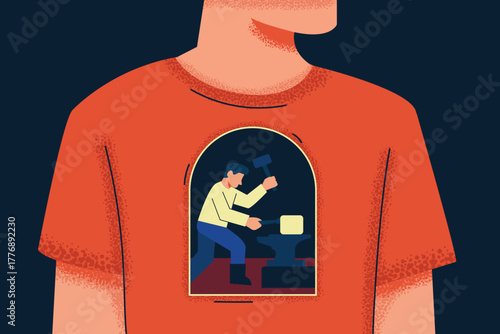 Inner Work Illustration – Concept of Self-Growth and Personal Development