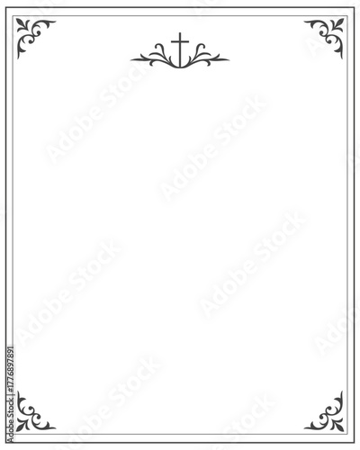 White Background Sympathy Card with Picture Frame