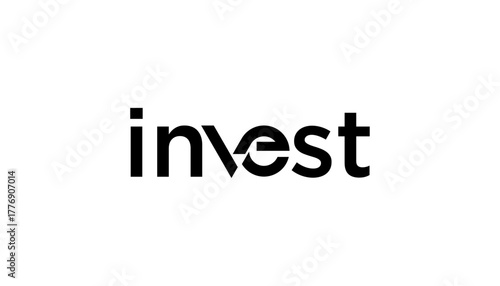 Modern growth investment logo design wordmark. Abstract arrow shapes logo design in letter V graphic vector illustration. Symbol, icon, creative.	