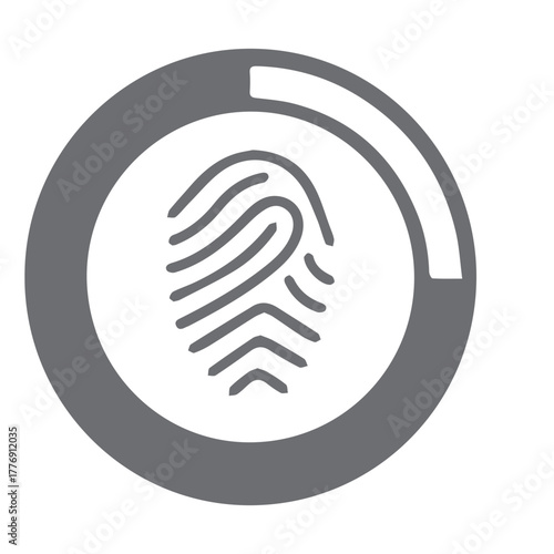 Fingerprint Scan Icon