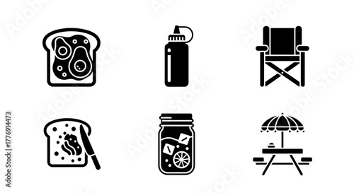 Delicious avocado toast, refreshing lemonade, and a charming picnic set perfect for outdoor dining and summer fun.