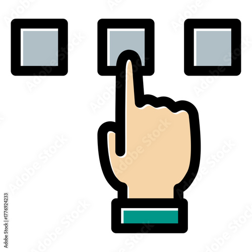 hand choice icon