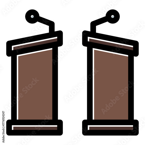 debate podium icon