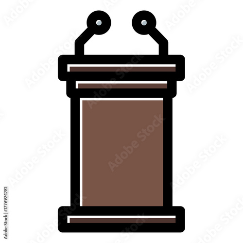 speech podium icon