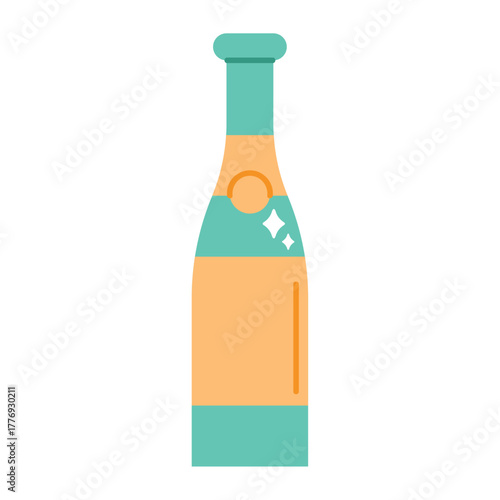 Wine bottle for toasting as a couple