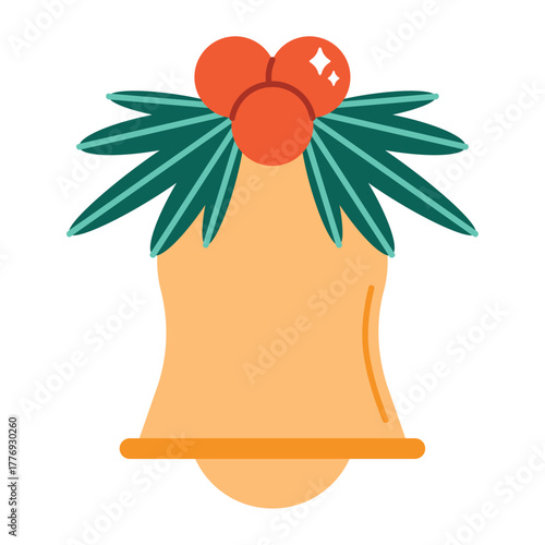 Flat Style Christmas Bells Decoration