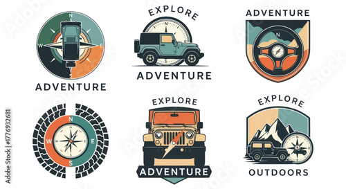 Adventure exploration travel outdoor compass jeep mountain nature journey.