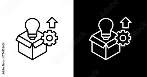 Product Innovation  White Icon Set Design