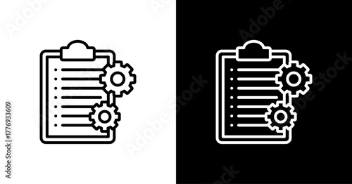 Project Integration  White Icon Set Design
