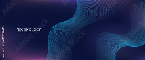 abstract technology particles lines mesh background