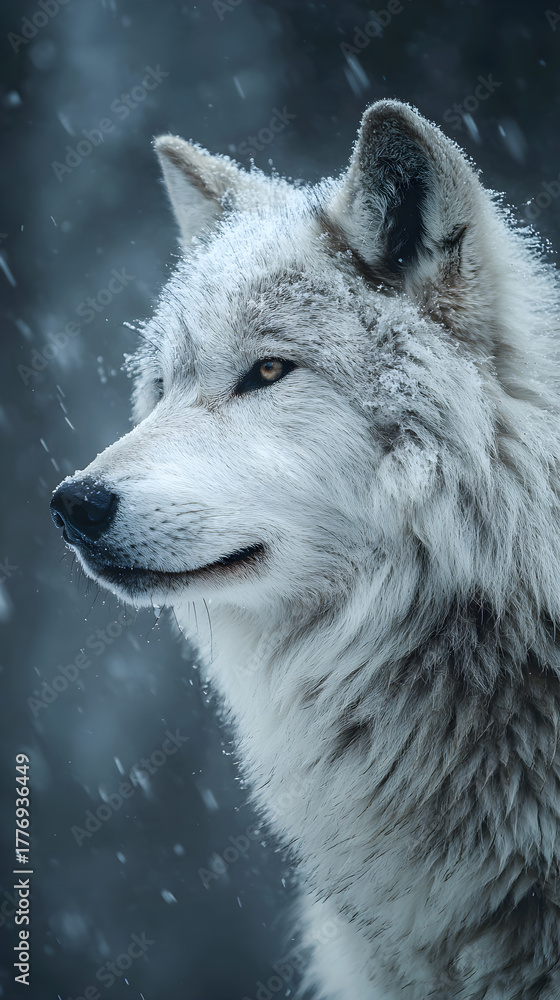 Obraz premium wolf in the snow