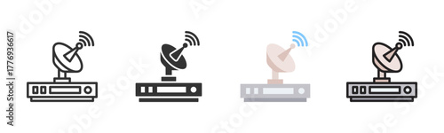 Satellite Icon Pack In Multiple Styles