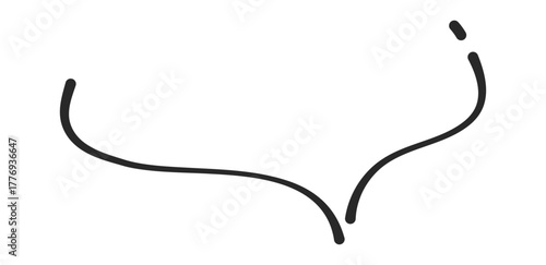 ペン書きモノクロの吹きだし