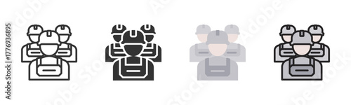 Army Icon Pack In Multiple Styles