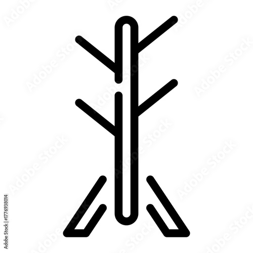 coat rack line icon