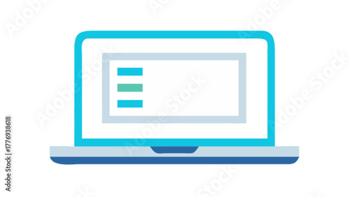 Laptop computer with content