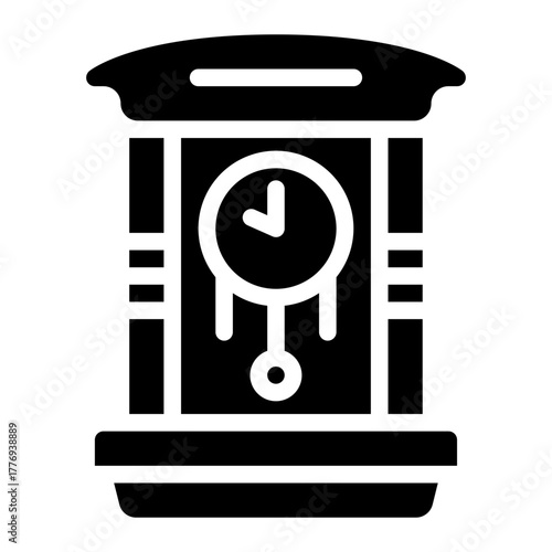 clock glyph icon