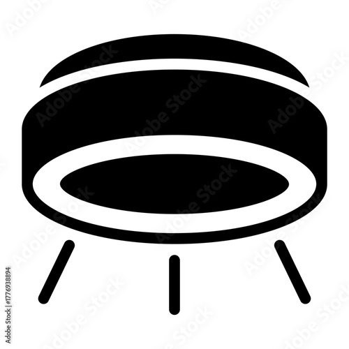 ceiling lamp glyph icon