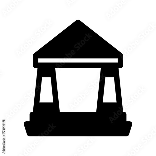 Court Icon Vector Symbol Design Illustration