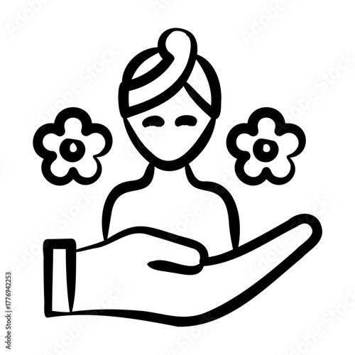 Spa Therapy Icon - Handdrawn
