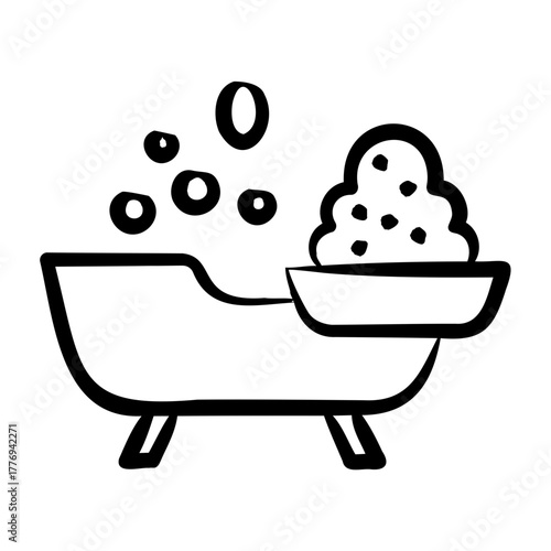 Bath Salts Icon - Handdrawn