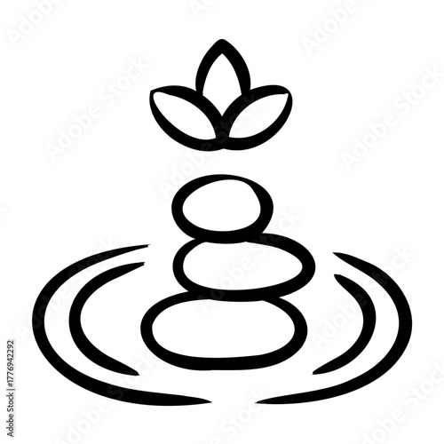 Tranquility Icon - Handdrawn