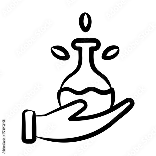 Massage Oil Icon - Handdrawn