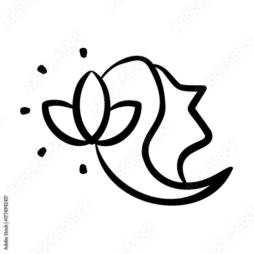 Mindfulness Icon - Handdrawn