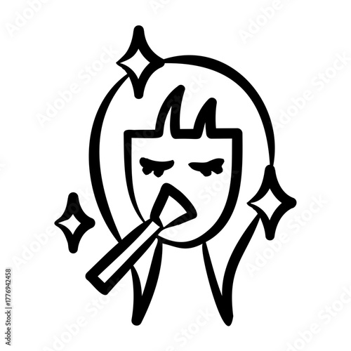 Beauty Regimen Icon - Handdrawn