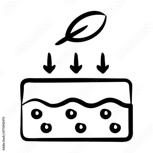 Skin Nourishment Icon - Handdrawn