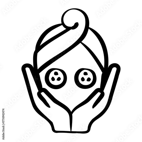 Pampering Icon -Handdrawn