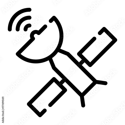 satellite line icon