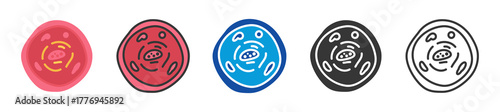 cytoplasm icon set multi style various collection