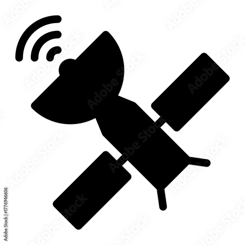 satellite glyph icon