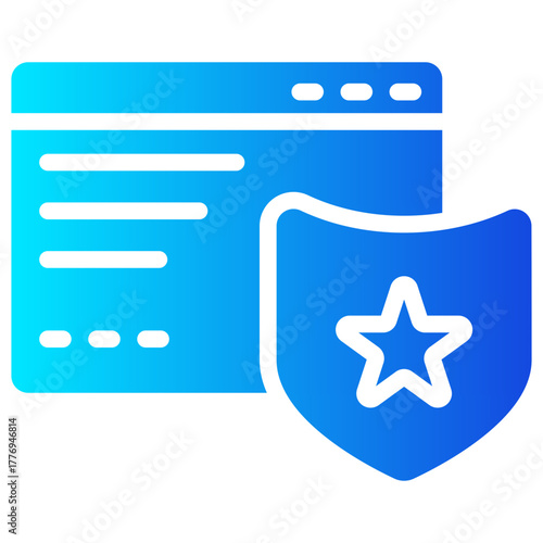 web protection gradient fill icon