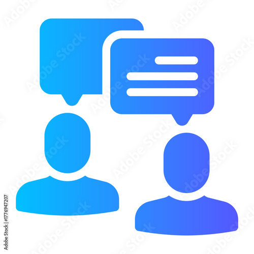 talking gradient icon
