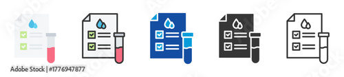 blood tests icon set multi style various collection