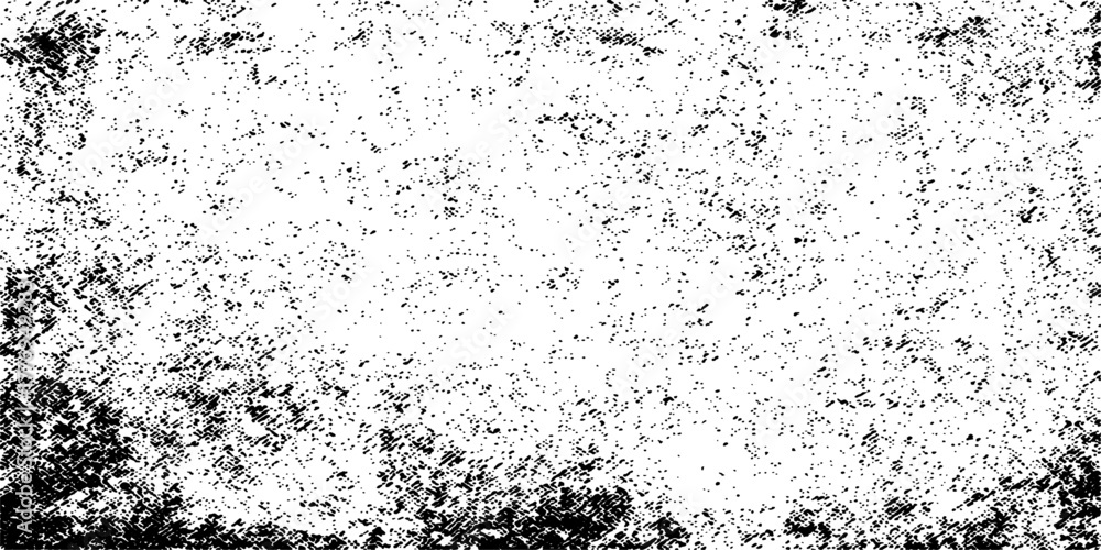 Fototapeta premium Abstract black and white grunge texture of a dirty old concrete wall surface