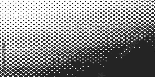 Seamless metallic fiber grid pattern texture with halftone dots background vector illustration