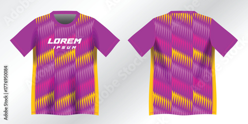 abstract purple and pink background pattern for sport jersey design mockup