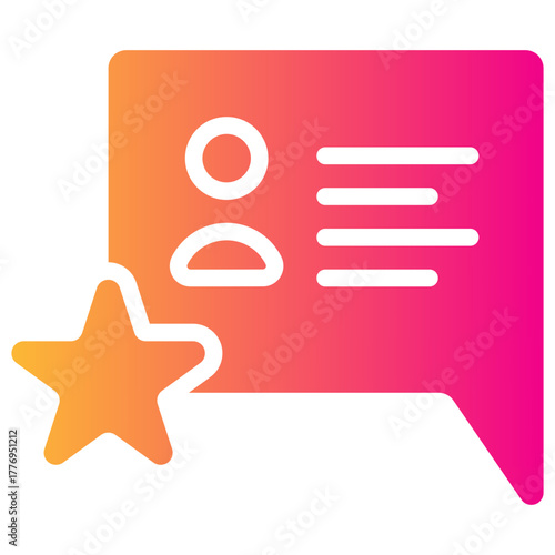 feed back gradient fill icon