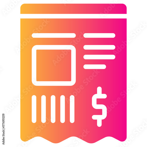bill gradient fill icon
