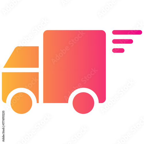 delivery gradient fill icon