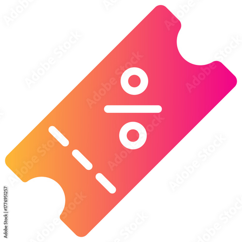 coupon gradient fill icon