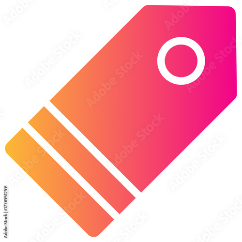 price tag gradient fill icon