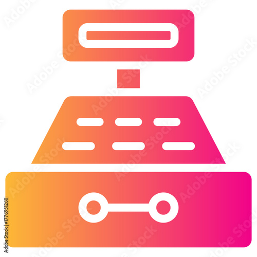 cashier gradient fill icon