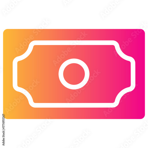 money gradient fill icon