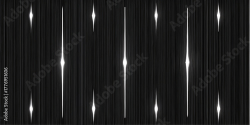 Abstract vertical light streaks and glowing bokeh effects on a dark background with a futuristic and energetic feel isolated on transparent background