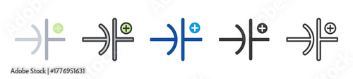 capacitance icon set multi style various collection