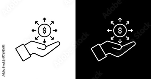 Business Opportunity  White Icon Set Design